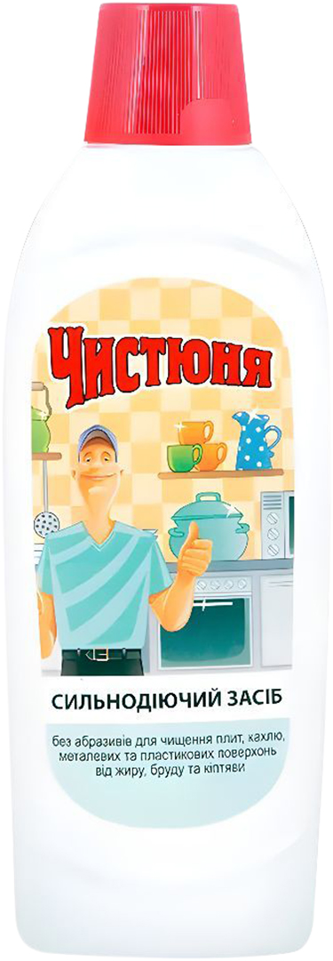 Купить Чистящее средства для плит Чистюня 500 мл (4820168430145) - Фото 1 Чистящее средства для плит Чистюня 500 мл (4820168430145) - Фото 1