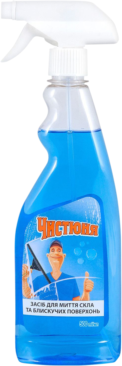 Купить Чистящее средство для стекла Чистюня спрей 500 мл (4820168430213) - Фото 1 Чистящее средство для стекла Чистюня спрей 500 мл (4820168430213) - Фото 1