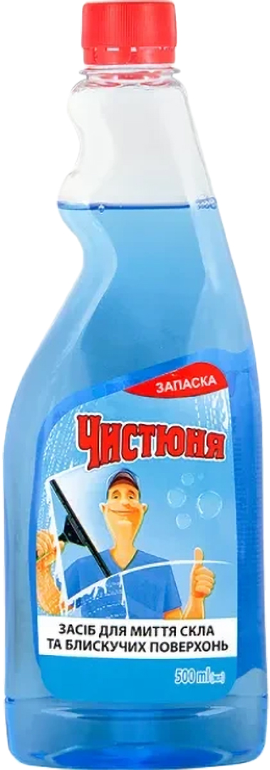 Купить Чистящее средство для стекла Чистюня 500 мл (4820168430220) - Фото 1 Чистящее средство для стекла Чистюня 500 мл (4820168430220) - Фото 1