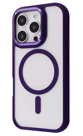 Чохол для смартфону Proove Clear Essence Case with Magnetic Ring iPhone 15 Deep Purple (PCCEIP150004) - Фото 1