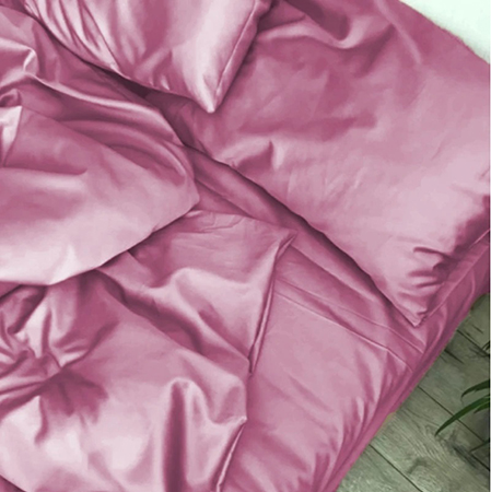 Простынь двуспальная MirSon 180x190 см Soft Touch of SATIN 020 Pastel violet (2200011285689) - Фото 1