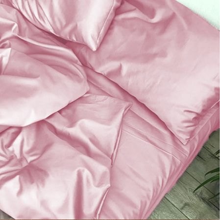 Простирадло двоспальне MirSon 180х200 см Soft Touch of SATIN 003 Rose (2200011277196) - Фото 1