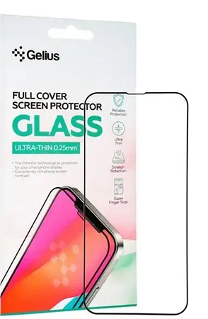 Защитное стекло для смартфона Gelius Full Cover Ultra-Thin 0.25mm for iPhone 14 Black (90778) - Фото 1