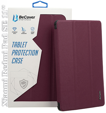 Чехол для планшета BeCover Smart Case for Xiaomi Redmi Pad SE 11" Red Wine (709863) - Фото 1