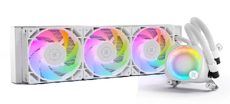 Водяная система охлаждения EKWB EK-Nucleus AIO CR360 Lux D-RGB - White (3831109897850) - Фото 1