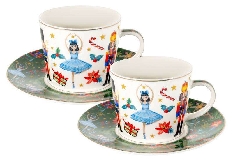 Набор чашек Lefard Green Christmas 4 пр. 250 мл (922-100)