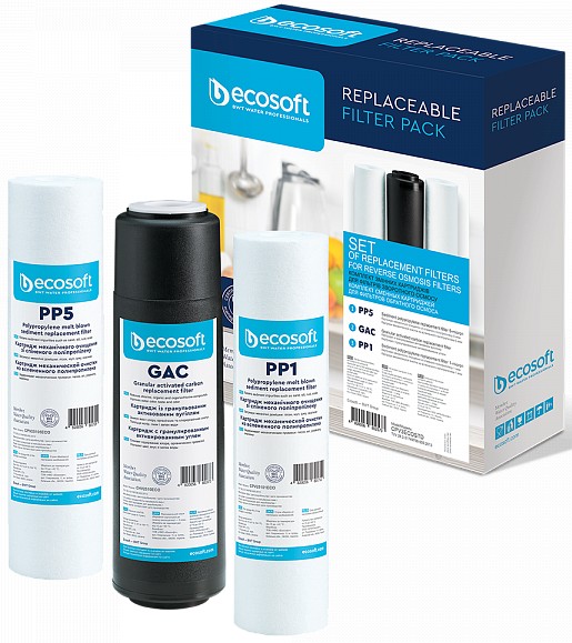 Картридж системи зворотнього осмосу Ecosoft 1-2-3 (CPV3ECOSTD) - Фото 1