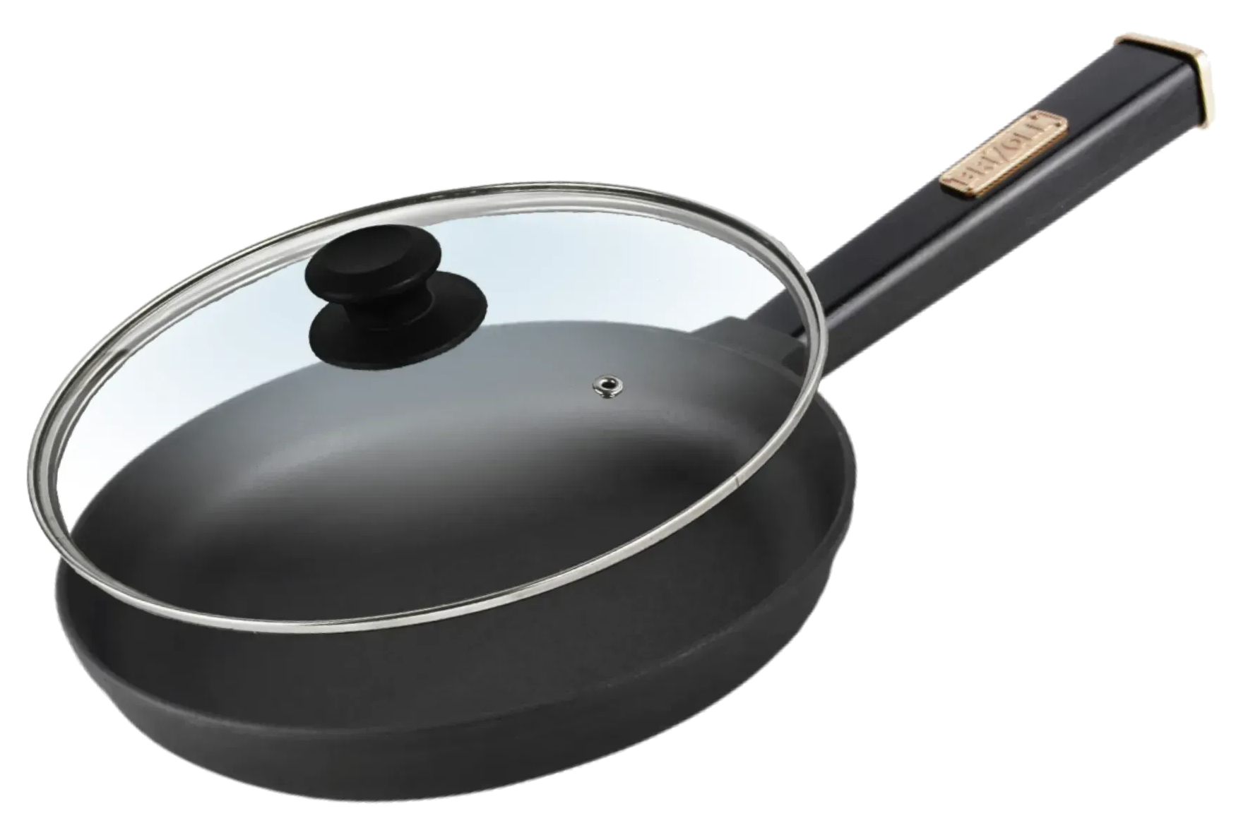 Сковорода універсальна Brizoll O2640-P1-C Optima-Black 260х49,5 мм, з кришкою - Фото 1