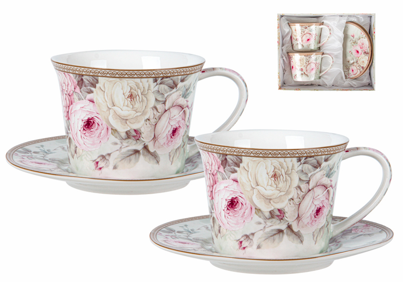 Набор чашек Lefard Английская роза 220 мл 4 пр. (924-565) - Фото 1