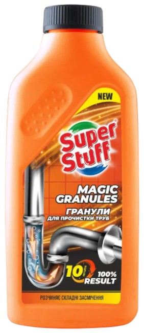 Чистящее средство универсальное Super Stuff Magic Granules гранулы для прочистки труб 400 g (SF50762) - Фото 1