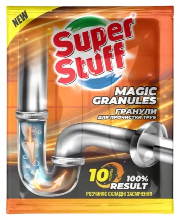 Чистящее средство универсальное Super Stuff гранулы для очистки труб 70 g  (SF51806) - Фото 1