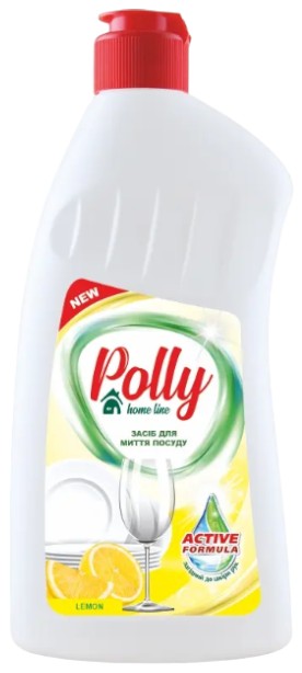 Средство для ручного мытья посуды POLLY Лимон 500 мл (PO50557) - Фото 1