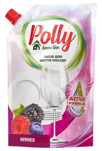 Засіб для ручного миття посуду POLLY Ягоди 500 мл (PO52148) - Фото 1