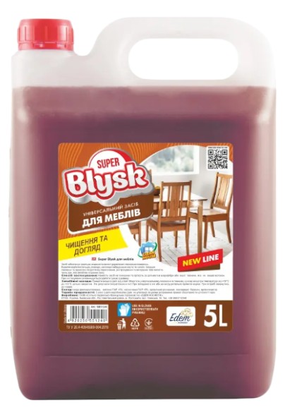 Чистящее средство универсальное Super Blysk для мебели 5 л (SB51240) - Фото 1