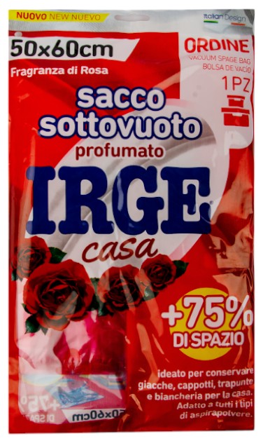 Вакуумный пакет для вещей IRGE парфюмированный Роза 50x60 см (SAC2011A) - Фото 1
