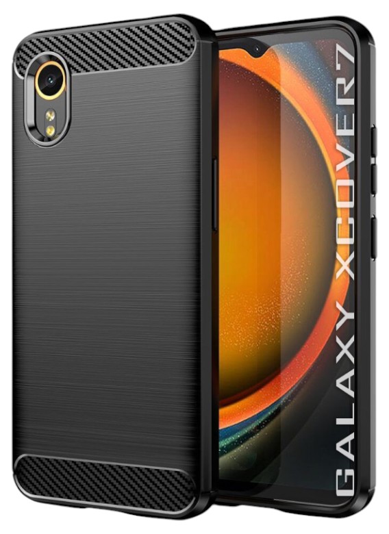 Чохол для смартфону BeCover Carbon Series for Samsung Galaxy Xcover7 Black (711892) - Фото 1