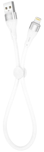 Кабель синхронізації даних XO Lightning NB179 2.4A/0,25m White (XO-NB179-BK) - Фото 1