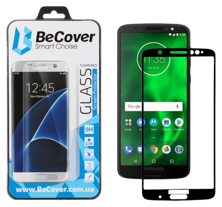 Защитное стекло для смартфона BeCover for Motorola Moto G6 Plus XT1926-3 Black (703673) - Фото 1