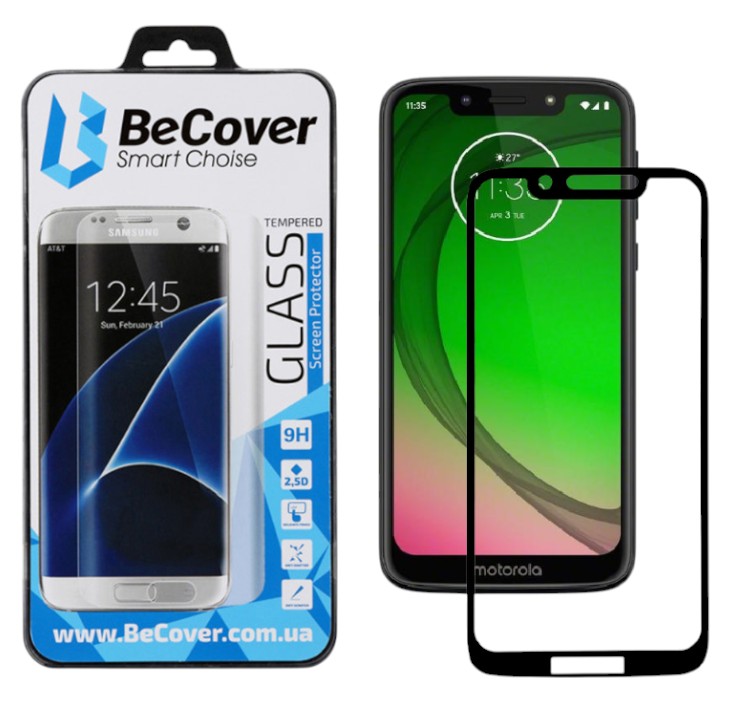 Защитное стекло для смартфона BeCover for Motorola Moto G7 Play Black (703942) - Фото 1
