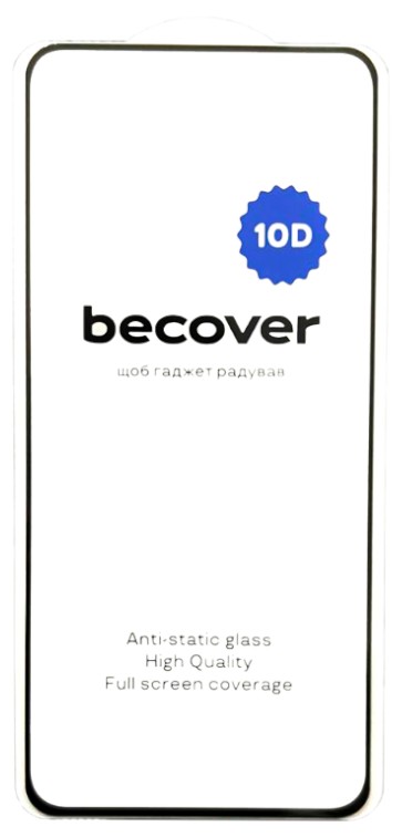 Защитное стекло для смартфона BeCover for Realme 12 Plus 10D Black (712343) - Фото 1
