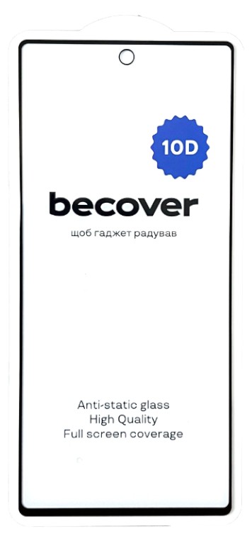 Защитное стекло для смартфона BeCover for Google Pixel 6A 10D Black (711488) - Фото 1