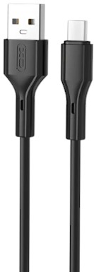Кабель синхронізації даних XO USB-A - USB Type-C (NB230-AC.black) - Фото 1