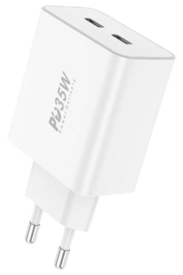 Сетевое зарядное устройство Foneng EU50 PD35W Fast Charger 2USBх3A White (EU50-CH) - Фото 1