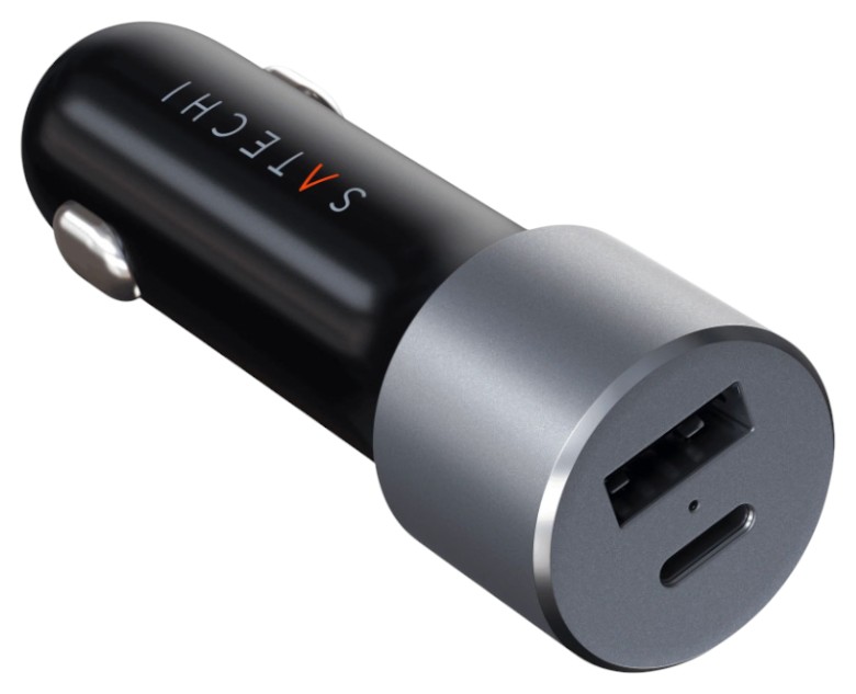 Автомобильное зарядное устройство Satechi 72W Type-C PD Car Charger Space Gray (ST-TCPDCCM) - Фото 1