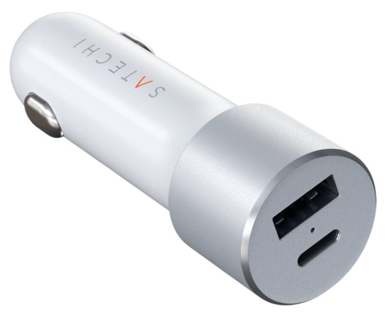 Автомобильное зарядное устройство Satechi 72W Type-C PD Car Charger Silver (ST-TCPDCCS) - Фото 1
