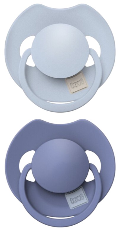 Симметричная пустышка Lovi Prime 6-18 мес 2 шт. Baby Blue/Blue (34/418) - Фото 1