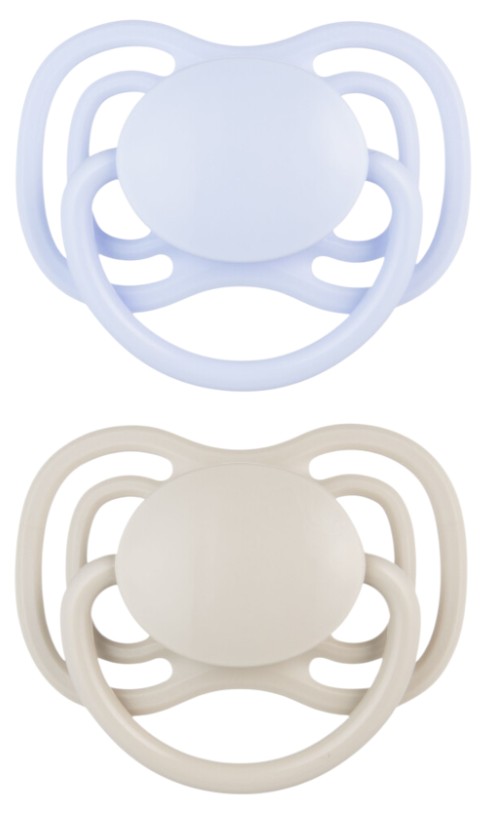 Симметричная пустышка Canpol babies 0-6 мес DENTAL AIR 2 шт. - голубая (23/225_blu) - Фото 1