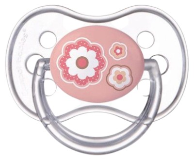Круглая пустышка Canpol babies 6-18 мес Newborn baby-розовая (22/563_pin) - Фото 1