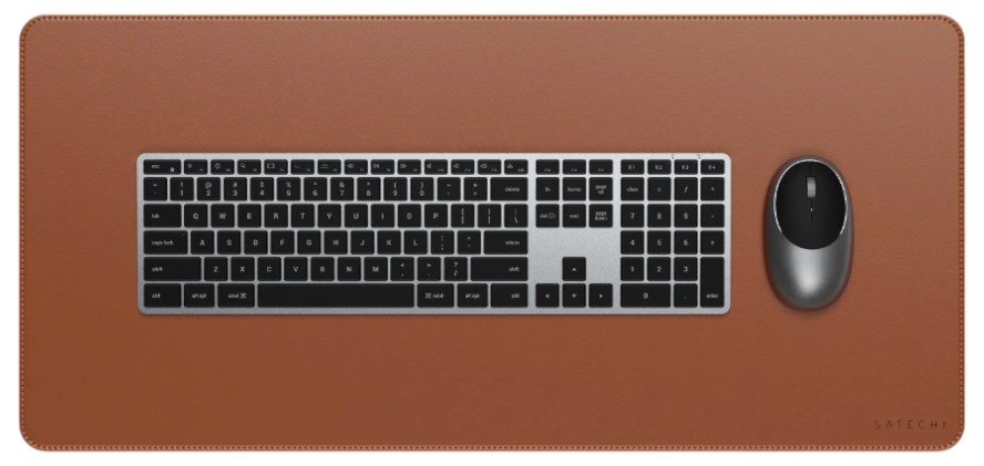 Коврик для мыши Satechi Vegan Leather Premium Desk Mat Brown (ST-LPDMN) - Фото 1
