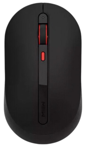 Мышь беспроводная Xiaomi MiiiW Wireless Mute Mouse Black MWMM01 - Фото 1