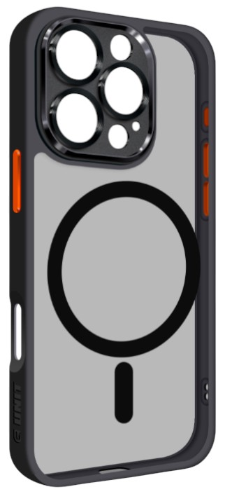 Чехол для смартфона Armorstandart Unit MagSafe SE for Apple iPhone 16 Pro Black Orange (ARM81147) - Фото 1