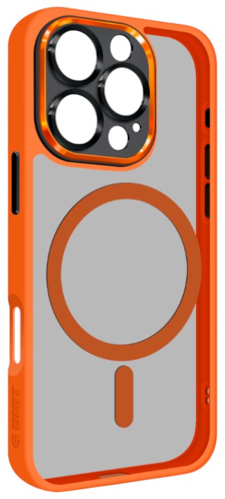 Чехол для смартфона Armorstandart Unit MagSafe SE for Apple iPhone 16 Pro Orange Black (ARM81148) - Фото 1
