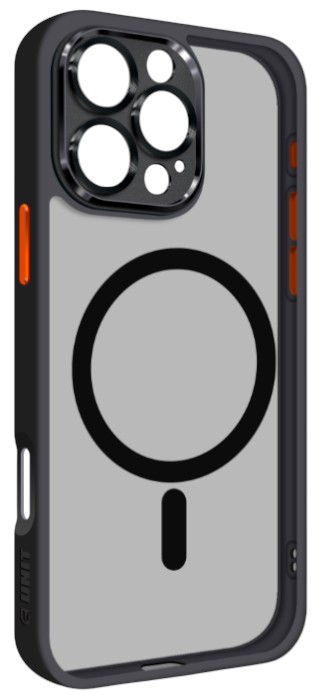 Чехол для смартфона Armorstandart Unit MagSafe SE for Apple iPhone 16 Pro Max Black Orange (ARM81150) - Фото 1