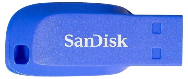 Флеш USB SanDisk Cruzer Blade USB Flash Drive 32GB Electric Blue (SDCZ50C-032G-B35BE) - Фото 1