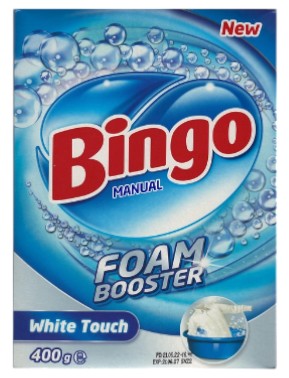 Стиральный порошок Bingo 400 г Whites (8690536920594) - Фото 1