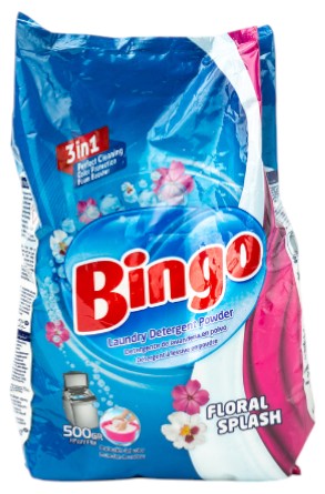 Стиральный порошок Bingo 500 г Colors Цветочный всплеск (8690536922833) - Фото 1