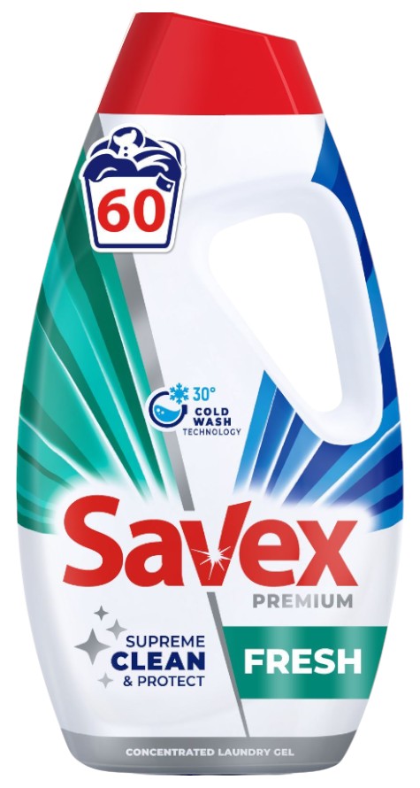 Гель для стирки SAVEX 2.7 л Premium FRESH (3800024048104) - Фото 1