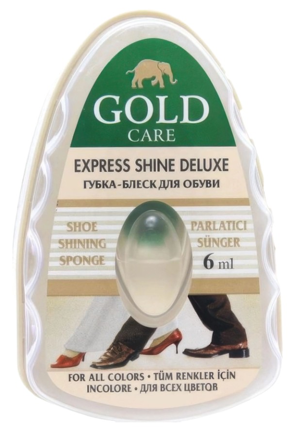 Губка для обуви Goldcare с запаской 6 мл бесцветная (8697704020797) - Фото 1