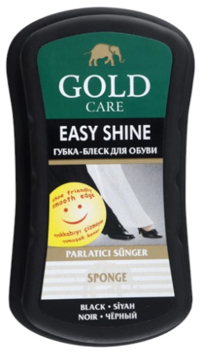 Губка для обуви Goldcare черная (8697704020636) - Фото 1