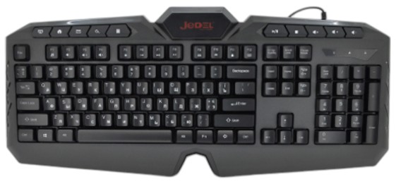 Клавиатура проводная игровая Jedel K504 Black - Фото 1