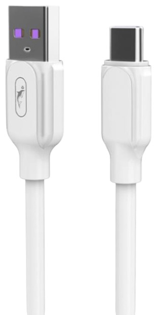Кабель синхронизации данных SkyDolphin S56T Super Fast TPE USB - USB Type-C (M/M) 1m White (SDUSB-000572) - Фото 1