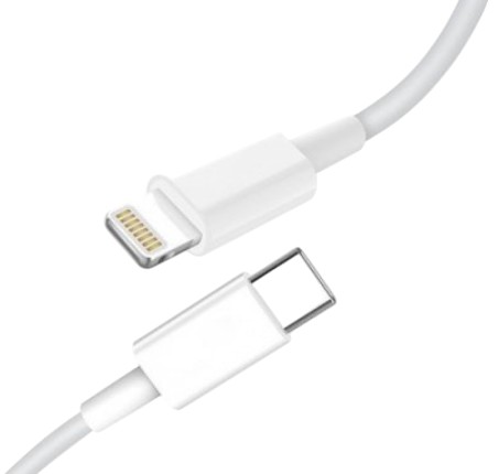 Кабель синхронизации данных SkyDolphin S12L Frost Line USB Type-C - Lightning (M/M) 1m White (SDUSB-000576) - Фото 1