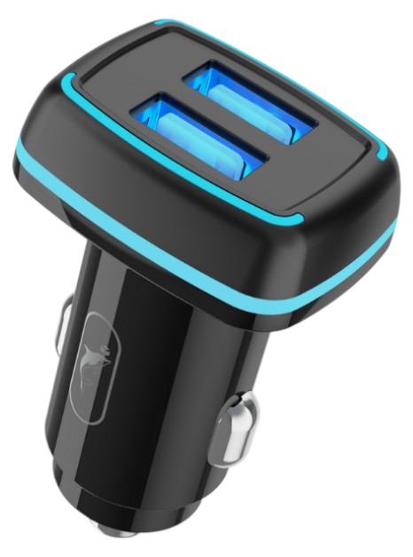 Автомобільний зарядний пристрій SkyDolphin SZ18 2USB, 3.4A Black (SDAZP-000098) - Фото 1