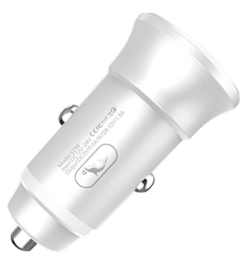 Автомобильное зарядное устройство SkyDolphin SZ10 QC3.0 1USB, 3.1A White (SDAZP-000085) - Фото 1