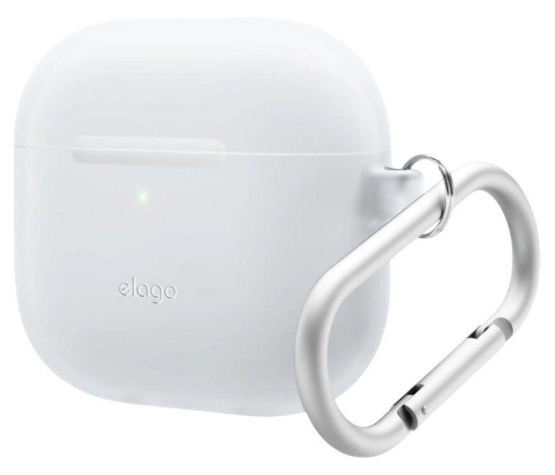 Чехол для наушников Elago Silicone Hang Case Nightglow Blue for AirPods 4rd Gen (EAP4SC-HANG-LUBL) - Фото 1