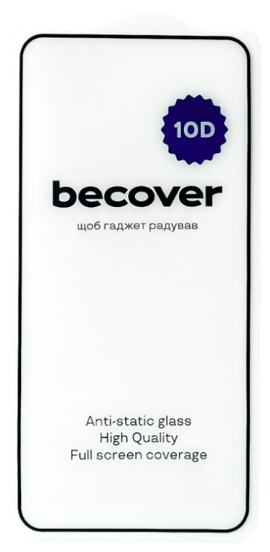 Защитное стекло для смартфона BeCover Poco F6 Pro 10D Black (712586) - Фото 1